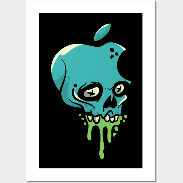 APPLE ZOMBIE ART VECTOR,EPS,PNG Wall Art by OLIVER ARTS